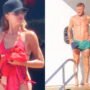 Victoria Beckham looks incredible in swimsuit as David flashes his six pack on yacht