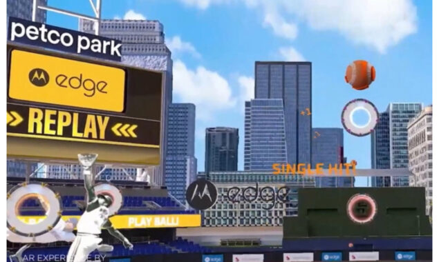 Motorola and the San Diego Padres have an AR baseball game