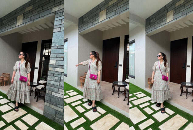 Aiman Khan looks stunning in her beautiful outfit; See Photos