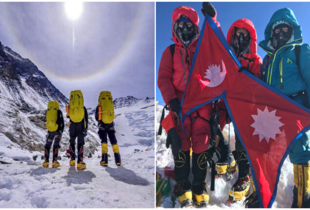 Three Nepalese sisters scale Mount Everest, set a Guinness World Record