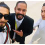 Deepika Padukone and Ranveer Singh in white at SFO