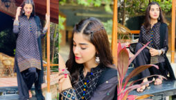 Zainab Shabbir looks stunning in black outfit