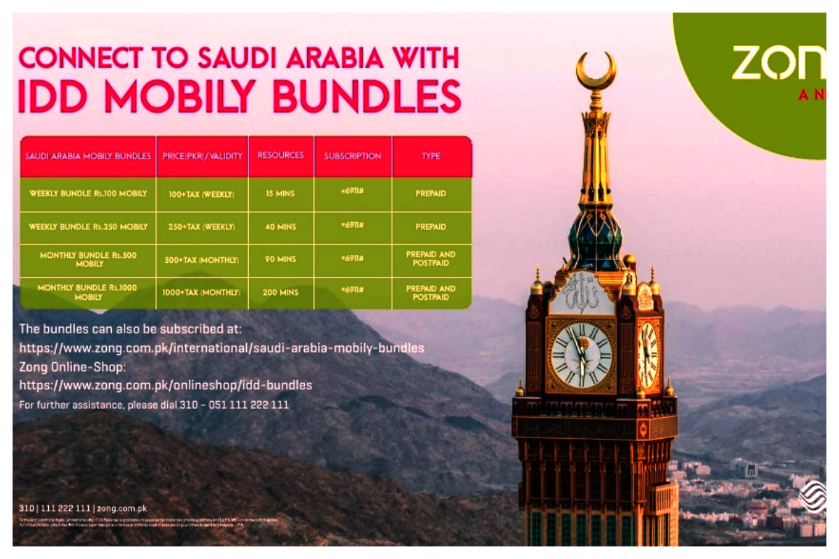 Zong brings Eid-Ul-Adha calling bundles to Mobily