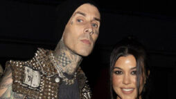 Kourtney Kardashian supports Travis Barker at performance