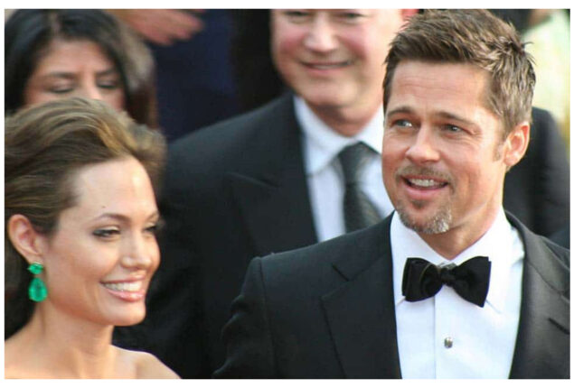 Angelina Jolie tried to catch Brad Pitt off guard