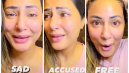Watch Video; Hina Khan breaks down on camera surprises internet