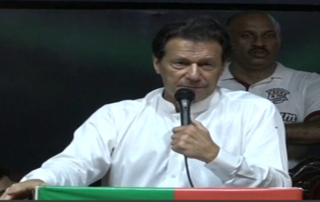 PTI Jalsa: Will reveal what I couldn’t yet, if Article 6 initiated: Imran Khan