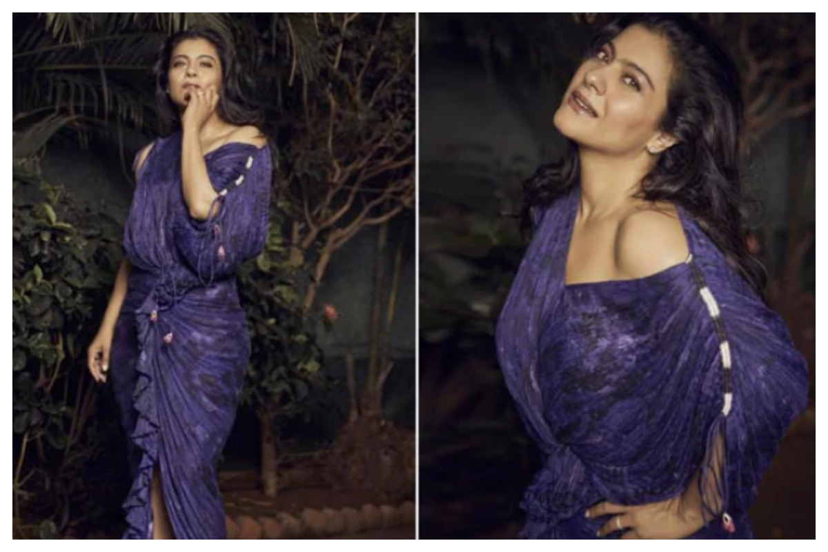 Right now, it's pouring like cats and dogs outside, but Kajol is experiencing a different kind of downpours that's more stylish.