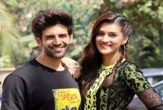 Kartik Aaryan and Kriti Sanon celebrates completion of ‘Shehzada’