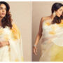 Mallika Sherawat Looks Ravishing in beautiful floral organza saree