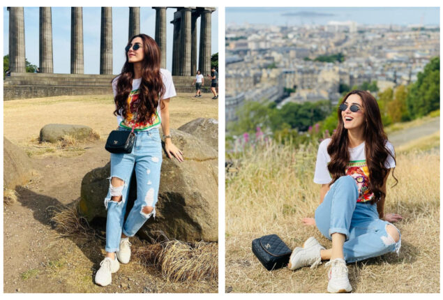 Maya Ali celebrates happy season as she soaks up sun in western attire