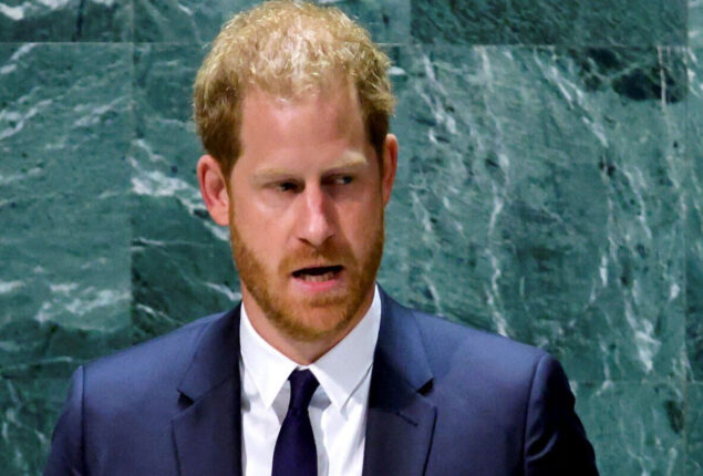 Prince Harry must fire his speechwriter because he is “very, very nervous”