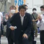 Security tackles the Shinzo Abe killer to the ground after the ex-PM is shot by a “navy veteran with a handmade gun.”