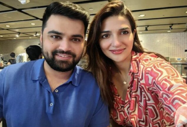 Rabab Hashmi With Her Husband In Los Angeles