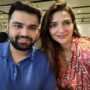Rabab Hashmi With Her Husband In Los Angeles