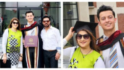 High school graduation, the son of Sahiba and Jan Rambo makes his parents proud