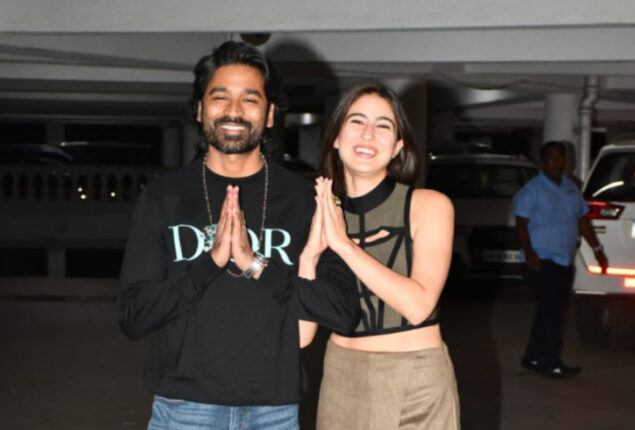 Sara Ali Khan greets paparazzi with ‘namaste’ reunites with Atrangi Re co-star Dhanush 