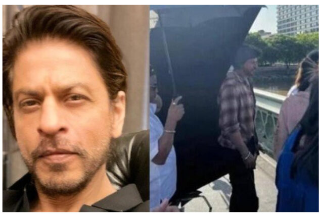 Shah Rukh Khan was spotted shooting for Rajkumar Hirani’s Dunki in London