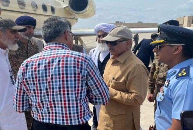 PM Shehbaz visits Balochistan to review relief activities in flood-hit districts