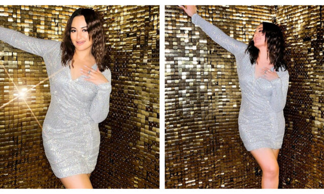 Sonakshi Sinha makes heads turn in sparkly bodycon dress