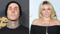 Travis Barker with ex-wife