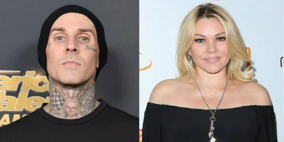 Travis Barker with ex-wife