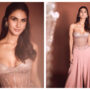 Vaani Kapoor In Her Chic Embellished rose gold corset, flared trousers worth Rs. 65,000