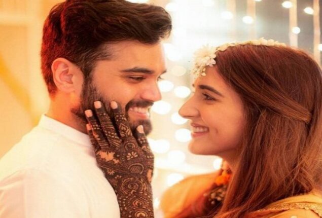 Rabab Hashim in USA with Husband