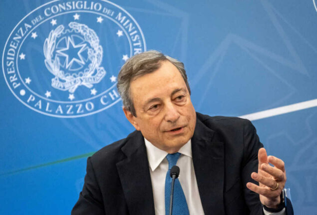 Mario Draghi, the premier of Italy, has announced his resignation