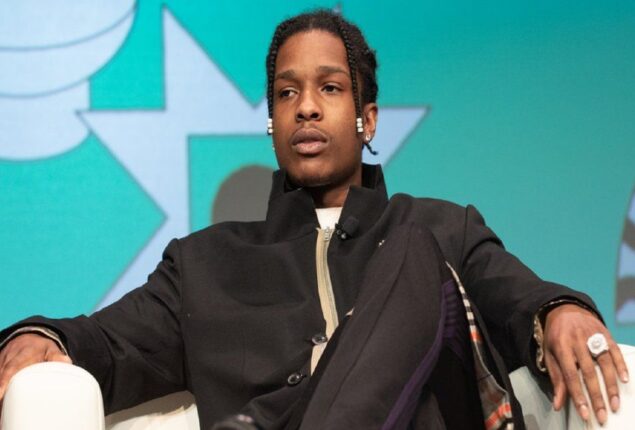 A$AP Rocky sets fashion goals for the season with a vibrant beanie and pink track pants