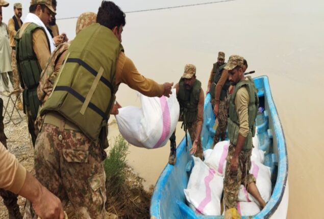 Pakistan Army troops continue relief efforts in flood-hit areas: ISPR