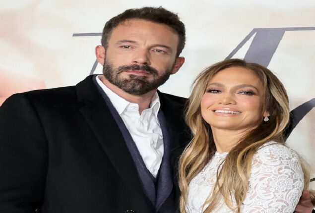 Ben Affleck flashes his wedding band for the FIRST time after marrying Jennifer Lopez