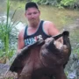 Fisherman in Texas nets a large alligator snapping turtle