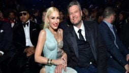 Gwen Stefani and husband Blake Shelton are celebrating their wedding anniversary