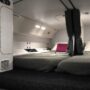 The passengers-only areas of aircraft’s concealed cabins