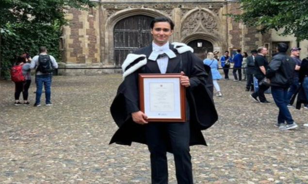 Junaid Safdar graduates from Cambridge University