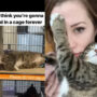 Watch: Adorable cat hugged her new owner with paws