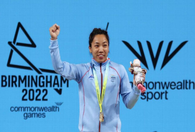 Mirabai Chanu wins first gold for India at the CWG 2022