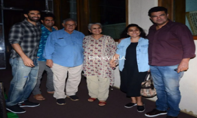 Vidya Balan steps out for family dinner with hubby Siddharth Roy Kapur, Aditya Roy Kapur & others