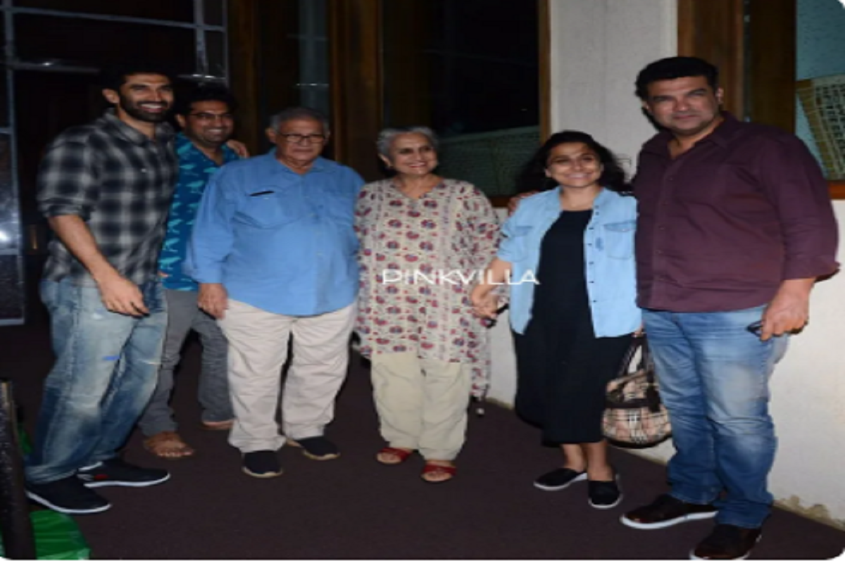 Vidya Balan steps out for family dinner with hubby Siddharth Roy Kapur, Aditya Roy Kapur & others