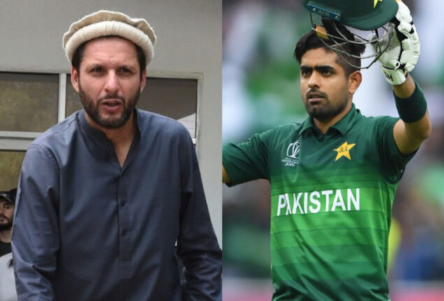 Shahid Afridi upset with Babar Azam
