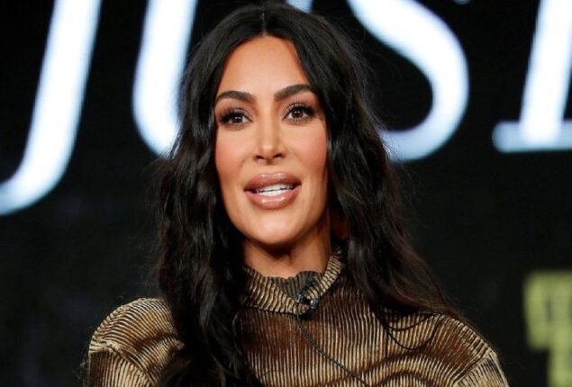 Kim Kardashian dresses like Barbie and dons a little pink outfit