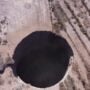 A 105-foot-wide sinkhole develops at a Chilean mining location
