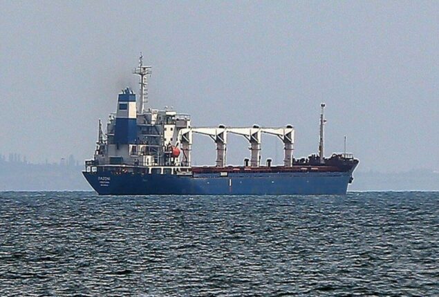 First Ukrainian grain ship
