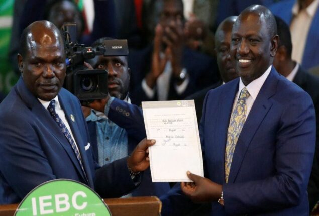 William Ruto wins presidential poll in Kenya elections