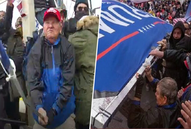Trump fan who assaulted cops with Trump flag gets over 3.5 years in prison