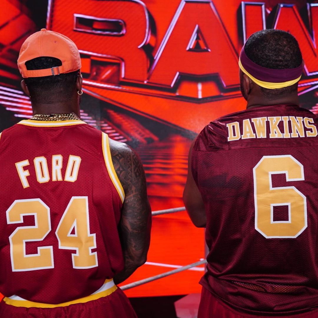 Montez Ford with his tag team partner, see pics