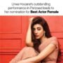 Urwa Hocane is nominated for best actor for Parizaad