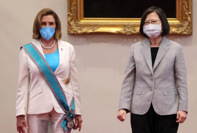 China put sanctions on Nancy Pelosi for visiting Taiwan