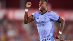 David Alaba scores as Madrid wins start for title defence